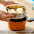 Stainless Steel Steamer Pot 7 Inches Round Cooking Rack Food Steamer Basket Insert for Kitchen Dim Sum Dumplings Bun(18cm)...