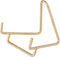 Bard's Gold-toned Wire Easel Stand, 2" H x 2" W x 2.25" D, Pack of 2...