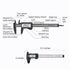 Digital Caliper 0-6"Measuring Tool, Micrometer Caliper with Auto-Off Feature, Interchangeable between inches and millimeters for jewelry measureme...