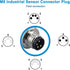Industrial Sensor Connector Plug,Lonlonty Field Assembly M8 Connector 3-Pin A Coding UTP IP67 Waterproof Aviation Connector Adapter-Male,3 Pin,4Pa...