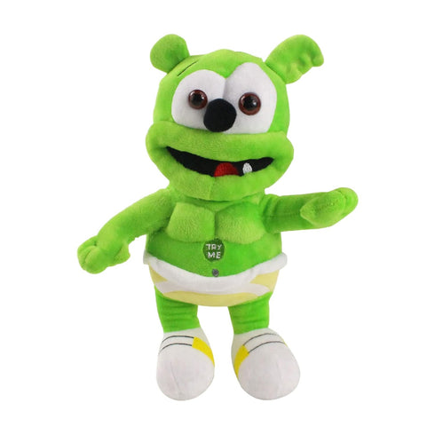 TUMPETY Gummy Bear Plush Green Singing Bear Toy Christmas Celebration Props Accompanying Toys Before Going to Bed (A5-JZ0167)...
