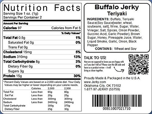 Jerky.com Exotic Buffalo Jerky Sampler - Wild Game Meat Snacks, Exotic Snacks, High-Protein, All-Natural, No Added Preservatives - Healthy Snacks ...