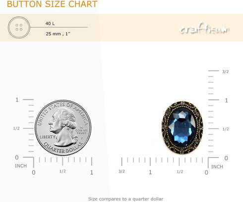 10 pcs Whole Oval Cut Blue Rhinestone Vintage Copper Hollow Metal Shank Sewing Coat Buttons -25mm -1"...