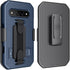 Case and Holster Combo Compatible with Kyocera DuraForce PRO 3 (E7200), Protective Case and Belt Clip Holster Combo with Handstrap, Kickstand and ...