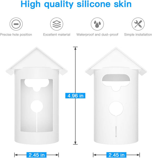 HOLACA Water-Proof Silicone Cover Protective Case for Ring Stick Up Cam Battery HD Security Camera(3rd Generation) - Anti-Scratch Protective Cover...