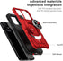 TJS Compatible for TCL ION X Case, TCL ION V Case, TCL 40 Z Case, Metal Ring Magnetic Support Kickstand Heavy Duty Drop Protection Cover Phone Cas...