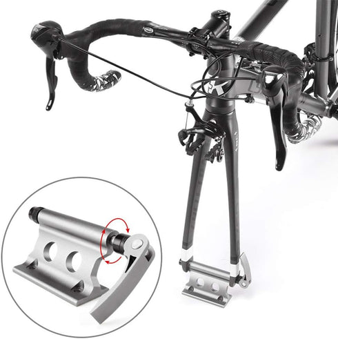 Bike Block Fork Mount, Quick Release Fork Mount Truck Bed Bicycle Carrier Portable, Aluminum Alloy Bicycle Front Fork Fixed Clip Luggage Rack for ...