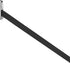 Mandala Crafts Black Elastic Barbed Cord Stretch Loop Band with Metal Ends - 6.5 Inch 100 Flat Elastic Cord with Metal Barbs for Party Hat Elastic...