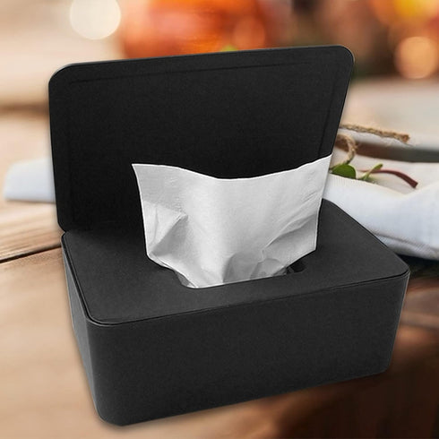 DEF Wipes Dispenser Baby Wipes Case Sealed Keeps Wet Tissue Fresh Flushable Case Holders Easy Open and Close Non-Slip for Desk Office Dorm Kitchen...