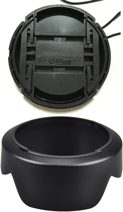 EW-53 Lens Hood and 49mm Lens Cap Compatible for Canon M50II M50 M6 kit EF-M 15-45mm F/3.5-6.3 Lens (1+1 Pack)...