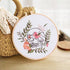 YANGSHINE 2 Sets Human Anatomy Embroidery Kit for Beginners,Flower with Skull Patterns Cross Stitch Kits,Including Embroidery Hoops, Fabric,Color ...