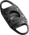 CIGARLOONG Cigar Cutter Black Engraved Stainless Steel Double Blades Cigar Guillotine...