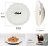 Cat Food Bowls, Cat Dishes with Ceramic Silicone Bottom, Non-Slip Silent Kitten Food Bowls for Indoor Cat, Whisker Friendly Shallow Dish for Cat W...