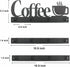 HULISEN Coffee Mug Wall Rack, Coffee Cup Holder Wall Mounted with 12 Heavy Duty Hooks and Metal Coffee Sign, Rustproof Tea Cup Hanger Display Deco...