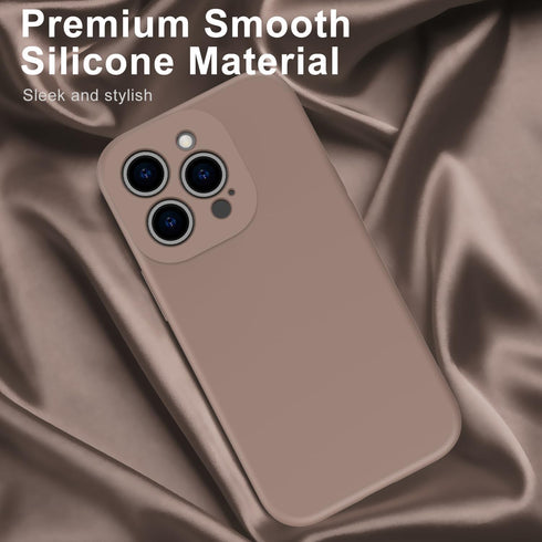 DEENAKIN Designed for iPhone 15 Pro Case with Screen Protector - Enhanced Camera Protection - Smooth Baby Skin-like Feel Silicone Cover - Slim Fit...
