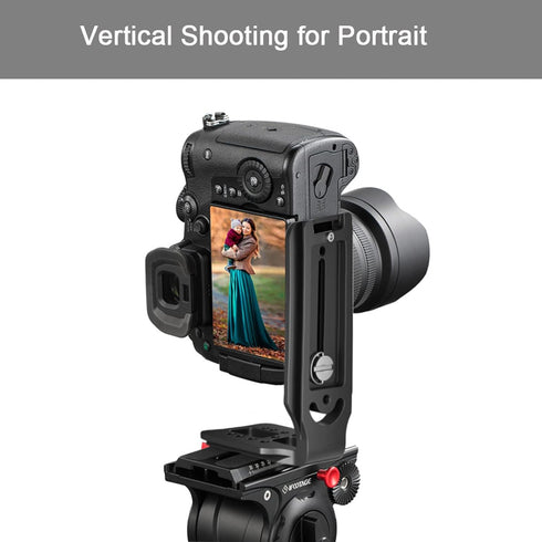 DSLR Camera L Bracket Vertical Horizontal Switching Tripod Quick Release Plate Compatible with Canon Nikon Sony DJI Osmo Ronin Zhiyun Stabilizer T...