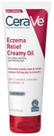 CeraVe Eczema Relief Creamy Body Oil, Eczema Calming Cream With Colloidal Oatmeal & Safflower Oil For Dry Skin & Itchy Skin Relief, Steroid Free &...