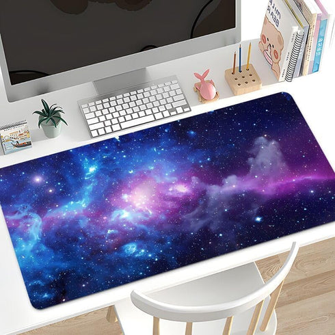 Galaxy Print Large Mouse Pad,Big Gaming Mouse Mat Desk Pad with Stitched Edges,Long Extended Keyboard Mouse Pads for Desk,XL Computer Mousepad wit...