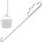 16 inch Pool Skimmer Basket Hook-Stainless Steel Pool Basket Lid Lifting Hook-Extended Pool Filter Skimmer Handle for Cleaning Swimming Pools&Prot...