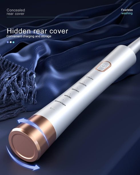 High Vibration Sonic Electric Toothbrush for Adults with 2 Minutes Smart Timer, Fast Charge Lasts Long, 5 Optional Modes, 8 Replacement Brush Head...