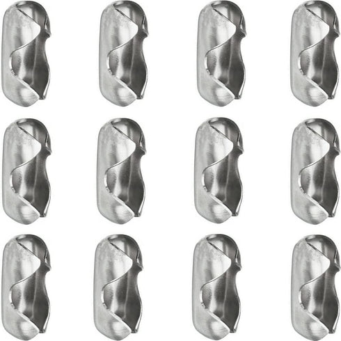 20pcs 10# (4.5mm) Blinds Pull Cord Connector Stainless Steel Ball Chain Connector Clasps Fit for Beaded Ball Chain Silver Tone...