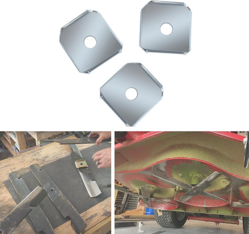 3PCS X- Blade Dual Mulching Blade Adapters Kit w/o Blades Fits All Standard Commercial Mower...