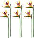 Artificial Flowers Bird of Paradise Greenery Plants Indoor Outside Garland Home Garden Office Verandah Wedding Decorations 6pcs (Yellow, 6 Pack)...