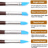 10 PCS Silicone Polymer Clay Sculpting Tool Pen Rubber Tip Color Shaping Wipe Out Carving Pen Brush Modeling Dotting Tool Pottery Craft...