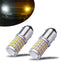 iBrightstar Super Bright 1157 2057 2357 7528 BAY15D P21/5W Switchback LED Bulbs with Projector Replacement for Daytime Running Lights/DRL and Turn...
