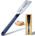 RUITOOL Japanese Hand Saw, 7 Inch Finish Cutting Pull Saw, 6-10&18TPI Double Edge Sided SK5 Flexible Blade Flush Cut Saw Non-slip Handle Wood Saw ...