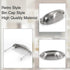 Waziaqoc 6PCS Brushed Nickel Drawer Pulls, 3.5" Hole Center Cabinet Cup Pull, Vintage Shell Metal Cabinet Handles for Kitchen Cabinet Wardrobe Dra...