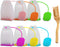 6 Pack Silicone Tea Infuser, Reusable Tea Bags Tea Strainer Filter Tea Steeper Tea Diffuser Tea Holder for Loose Leaf Tea with Spoon...