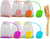 6 Pack Silicone Tea Infuser, Reusable Tea Bags Tea Strainer Filter Tea Steeper Tea Diffuser Tea Holder for Loose Leaf Tea with Spoon...