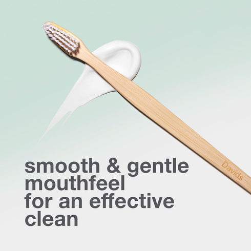 Davids Premium Bamboo Soft Bristle Toothbrush - 3 Pack | BPA Free, Eco-Friendly, Sustainable High Performance Bristles to Improve Oral Health Natu...