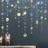 Cheerland Iridescent Star Garland Decorations Holographic Hanging Stars Moon Party Decoration Galaxy Birthday Streamer Ramadan Eid Banner Baby Sho...