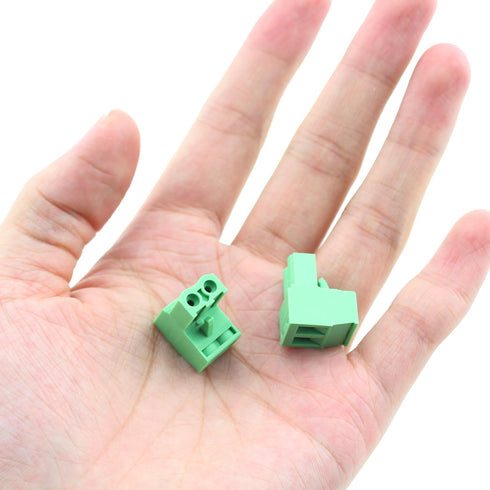 12PCS 5.08mm Pitch 2P Pluggable End Block Connector Socket Green Plug in Terminal Suitable for Lift Equipment and Electrical Equipment and Rail Tr...