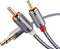 Ruaeoda 3.5mm to 2RCA Cable 6 Feet, Braided 2RCA to 3.5mm AUX to 2-Male 2RCA Audio Auxiliary Stereo Y Splitter Cable 1/8 to 2RCA Stereo Cable Audi...