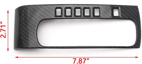 Xotic Tech Gear Shift Panel Frame Cover Trim Carbon Fiber Pattern, Compatible with Honda Civic 10th Gen 2016 2017 2018 2019 2020 2021 (Automatic T...