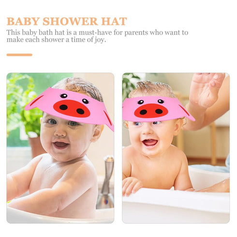 6pcs Hair Washing Hat Shower Bath Silicone Cap Soft Adjustable Visor Shampoo Cap for...