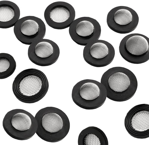 10 Pieces Stainless Steel Filter Hose Washers Inlet Hose Screen Washer Repair Kit for 5/8 inch Washing Machine and 3/4 inch Garden Hose Connector,...