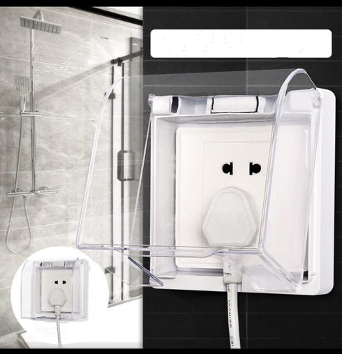 Fielect Weatherproof in Use Outlet Cover Plug 86 Type Electrical Outlet Cover Receptacle Protector 98x110x43mm for Retrofit Siding Construction, T...