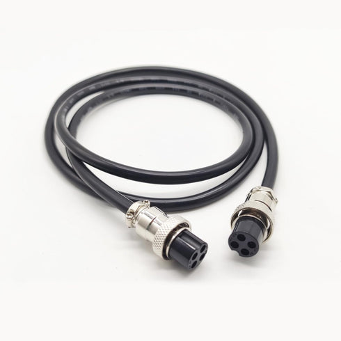16.4 ft GX16 4 Pin Cable Double Female Head Aviation Cordset, GX16 4 Pin Panel Mount Circular Metal Aviation Connector Adapter Female to Female 20...