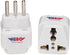 Hero Premium US to Italy Power Adapter Plug (Type L, Pack of 3, Grounded)...