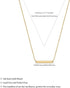 Dainty Gold Bar Necklace 14K Gold Plated Tiny Bar Pendant Necklaces Small Coin Choker Necklace for Women...
