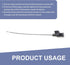 1 PC Car Gearbox Oil Dipstick, Anti-Rust Car Engine Oil Level Measuring Tool, Immersion Engine Oil Dipstick Indicator, Universal for Most Cars (Bl...