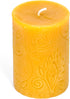 BeeTheLight Beeswax Pillar Candle - 100% Pure Bees Wax - Choose Your Size and Color - 24 Hour Burn Time - 2x3 - Unscented - Natural Light Honey Sc...