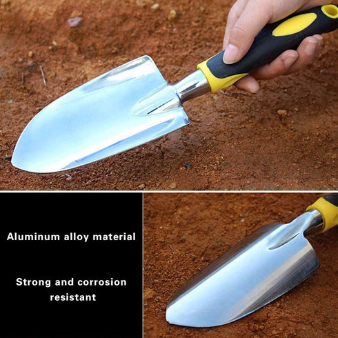 Garden Trowel Hand Shovel for Gardening with Soft Rubberized Non-Slip Handle for Planting, Digging, Weeding, Moving and Smoothing, Gardening Gifts...