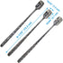 6 PCs Stainless Steel Mixing Spoon with Black Finish - Stirrer Spoon with Shovel-Shaped Head for Coffee, Ice Tea, Soft Drink, Cocktail, Length 6-1...