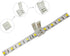 10 Pcs Strip to Strip Unwired Gapless Solderless Snap Down 2 Pin Single Color LED Light Strip Connector for 10mm Wide 5050 2835 5630 Single Color ...