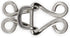 Dritz 97-65 Coat Hook & Eye Closures, Nickel-Plated Brass 4-Count...